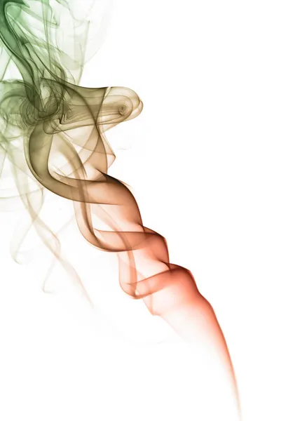 Barevný kouř izolovaných na bílém pozadí — Stock fotografie