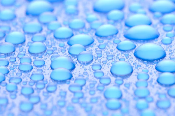 Blue water drops — Stock Photo, Image