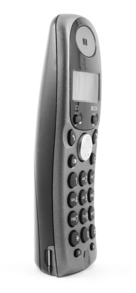 Telefone sem fio isolado no branco — Fotografia de Stock