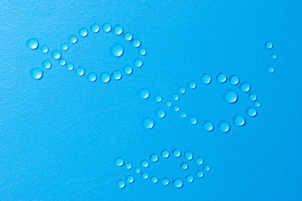 Fishes made of water drops — Stock Photo, Image