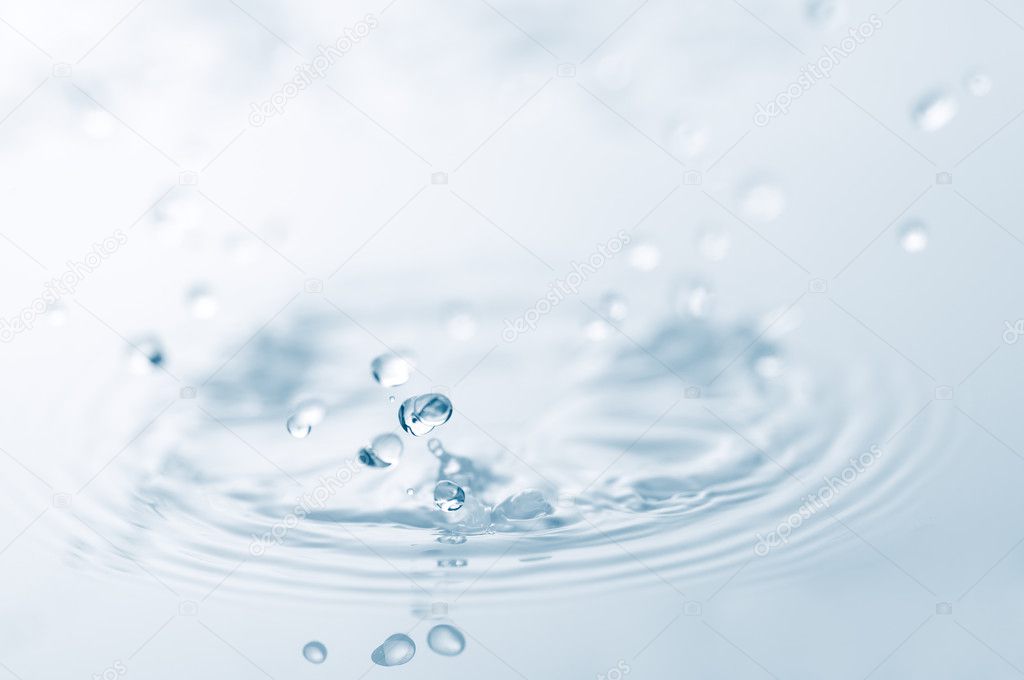 Closeup of water splash