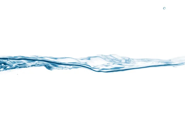 Close-up de ondas de água isoladas em branco — Fotografia de Stock