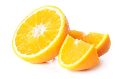 Oranges isolated on white clipart