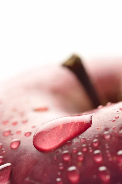 Мокрий apple крупним планом — стокове фото