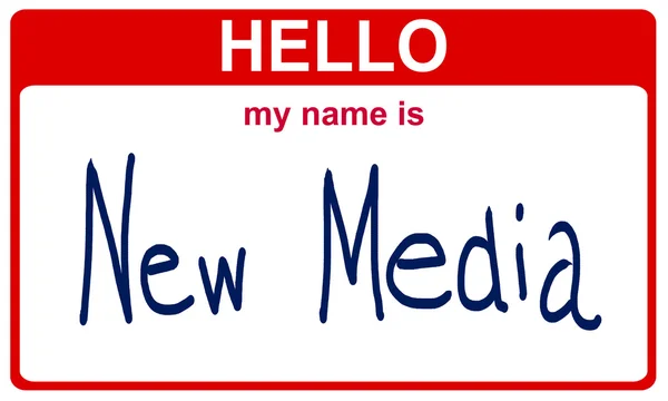 Namnet nya medier — Stockfoto