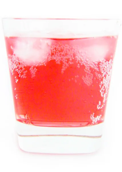 Красный стакан сока — стоковое фото
