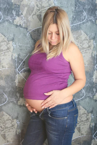 Donna incinta. — Foto Stock