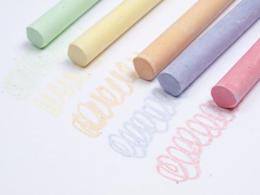 Sticks of chalk clipart