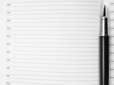 iş günlüğü ve kalem