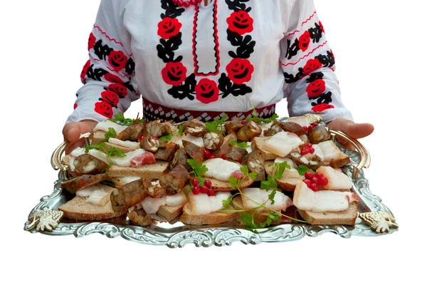 Український бутерброди — стокове фото