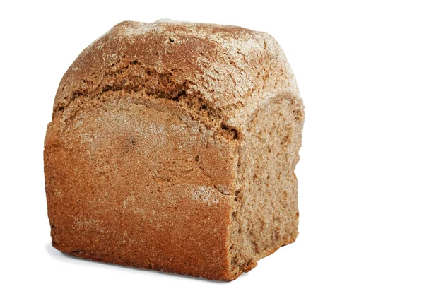 白い背景の上のパンの塊 — ストック写真