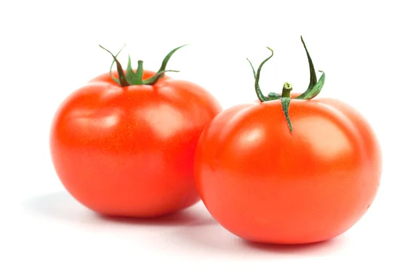 Iki olgun domates — Stok fotoğraf