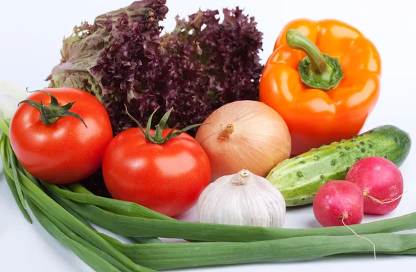 Friske grøntsager til salat - Stock-foto