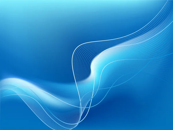 Oiseau bleu abstrait — Image vectorielle
