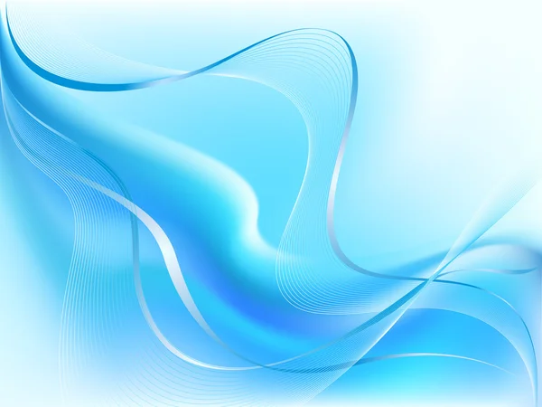 Abstrakte blaue Wellen — Stockvektor