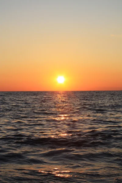 stock image Sunset in the sea