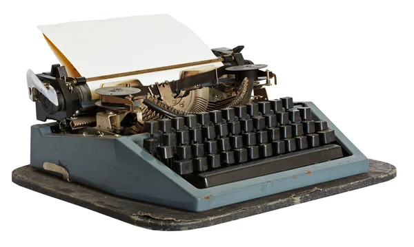 Mașină de scris vintage cu hârtie — Fotografie, imagine de stoc