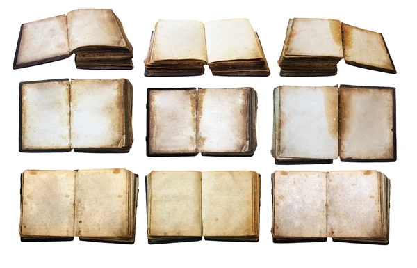 Vintage books set isolated — Stock Photo, Image