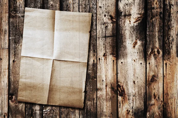 Papier sur texture de vieux bois — Photo