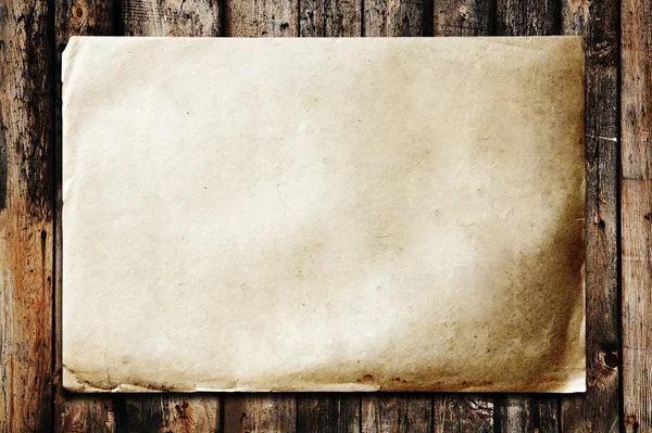 Carta su struttura di legno vecchia — Foto Stock