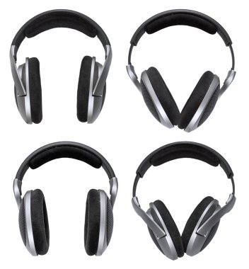 Headphones set isolated clipart