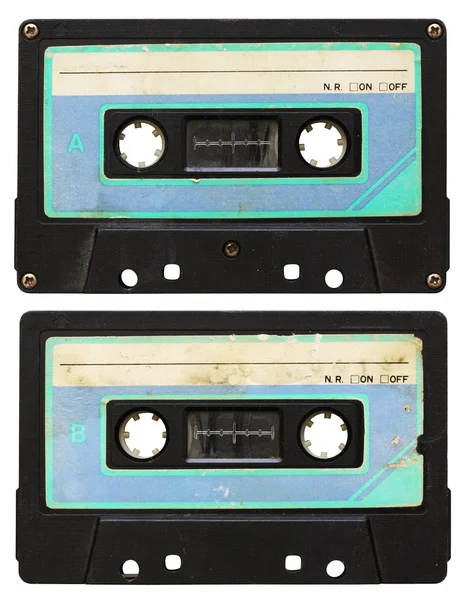 Audio cassette geïsoleerd — Stockfoto