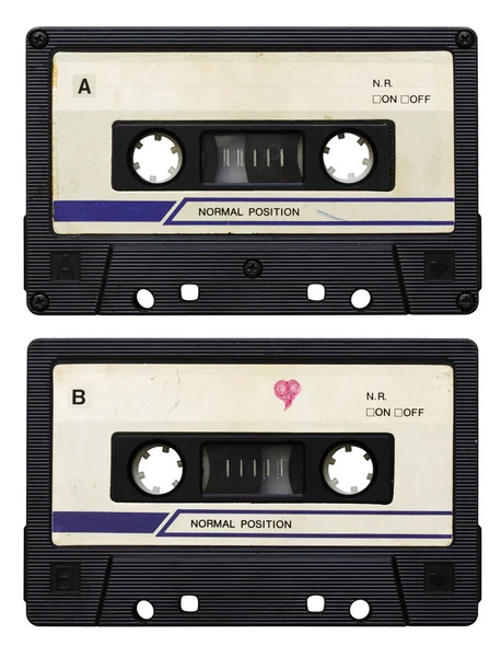 Audio cassette geïsoleerd — Stockfoto