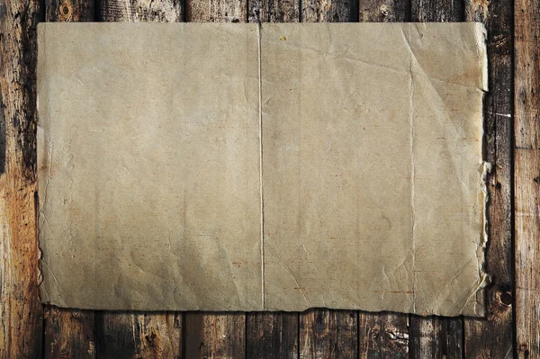 Papper på gamla trä textur — Stockfoto