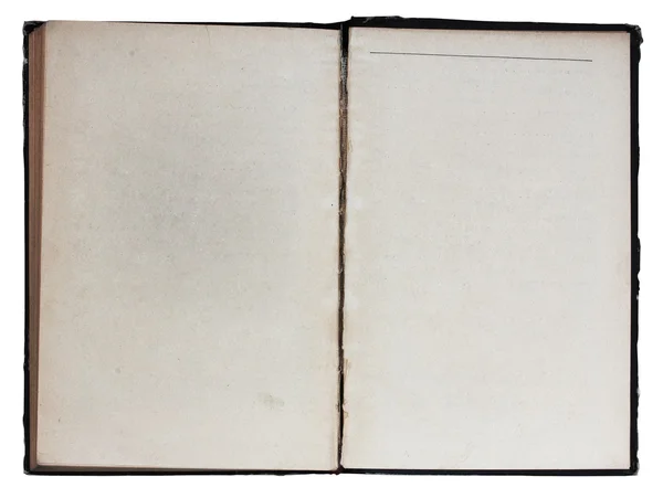 Libro aperto in bianco — Foto Stock
