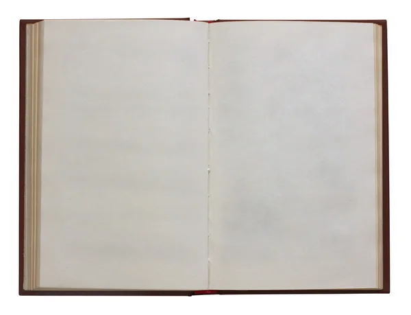 Blank öppen bok — Stockfoto