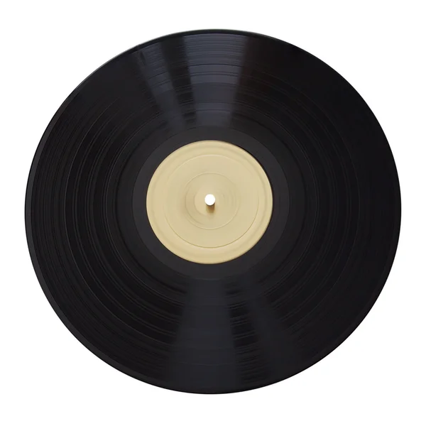 Oude vinyl record geïsoleerd op witte achtergrond — Stockfoto