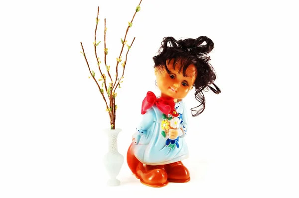 Gumowa zabawka dziewczyna — Zdjęcie stockowe