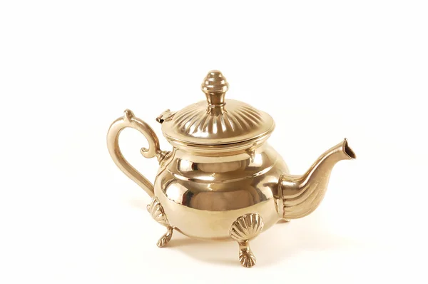 Античний срібло чайник — стокове фото