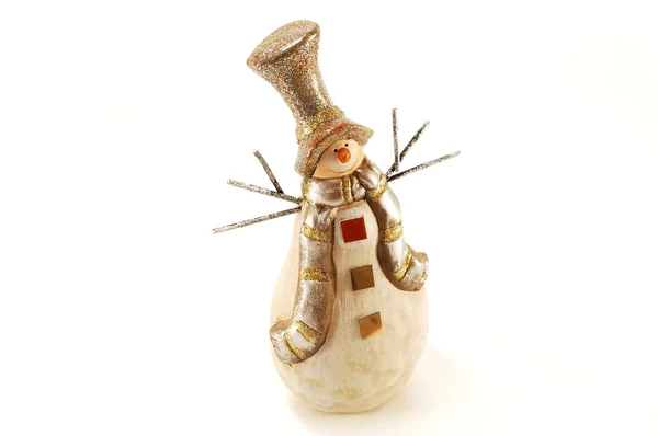 Dětská hračka sněhulák — Stock fotografie