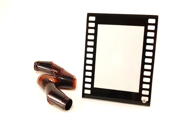 Glass photo frames with the film — Stock Photo, Image