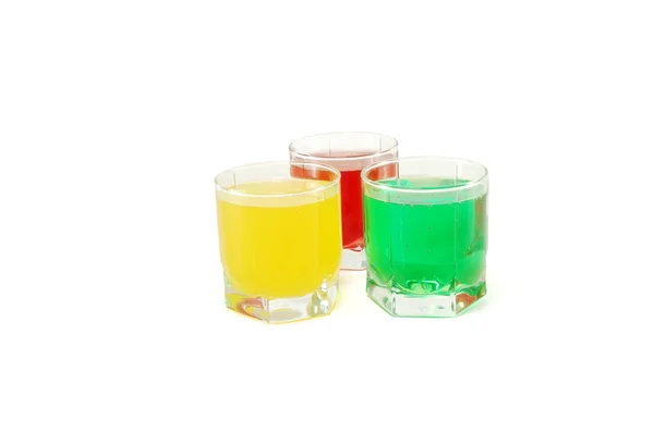 Colored soft drinks — Stock Photo, Image