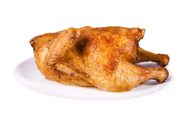 Pollo asado en plato —  Fotos de Stock