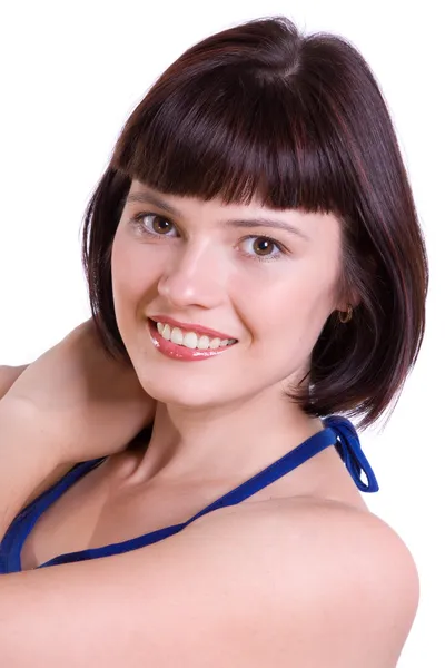 Close-up of mladá žena s úsměvem Royalty Free Stock Obrázky