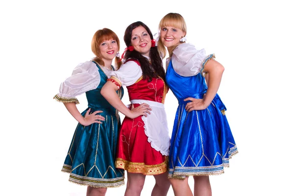 Tre donne tedesche / bavaresi — Foto Stock