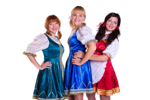 Tři německé/Bavorský ženy — Stock fotografie