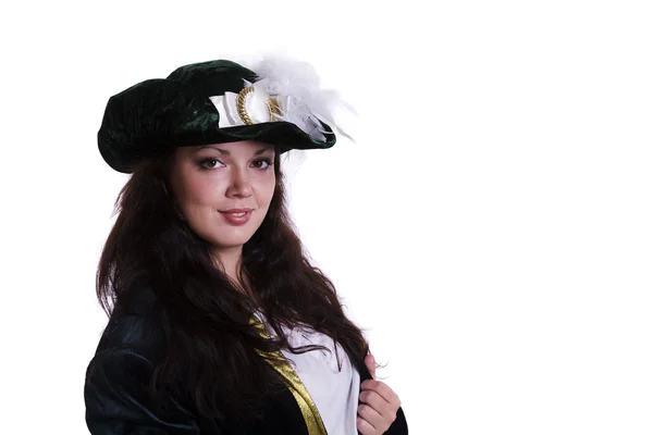 Kvinna i pirate kostym. — Stockfoto