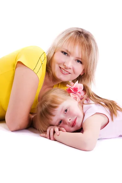 Happy family - mother and daughter Stock Image