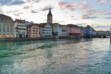 Zurich ciy in Switzerland clipart