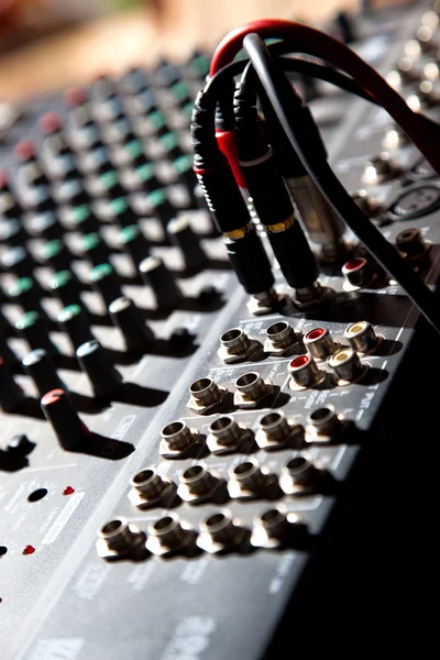 Audio mixing panel — Stock Photo, Image