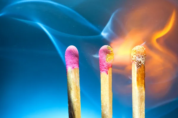 Burning matches — Stock Photo, Image
