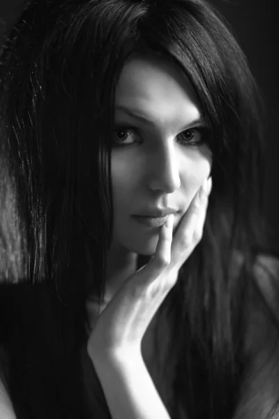 Young woman pensive portrait — Stock Photo, Image