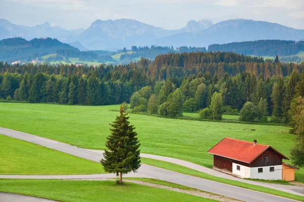 Alperna morgon landskap — Stockfoto
