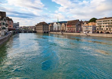 Zurich ciy in Switzerland clipart