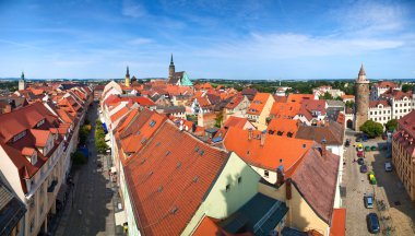 Bautzen city in Germany panorama clipart