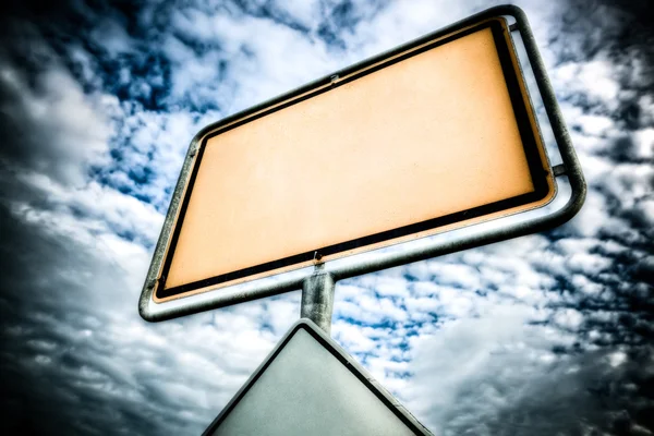 Road sign with textspace — Stock Photo, Image